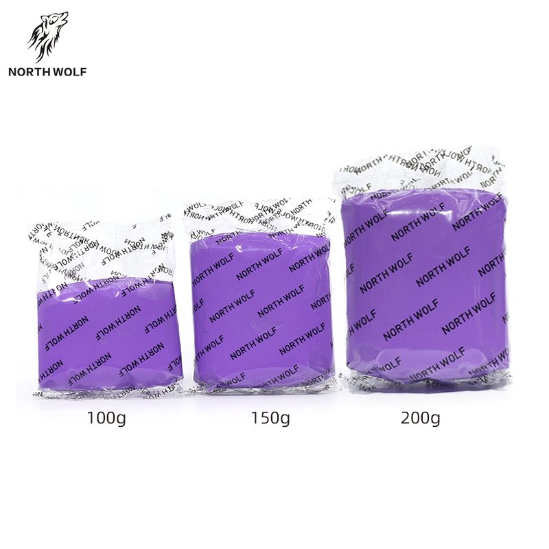 deluxe clay bar car auto detailing OEM package wholesale China manufacturing 150g purple car wash car detailing