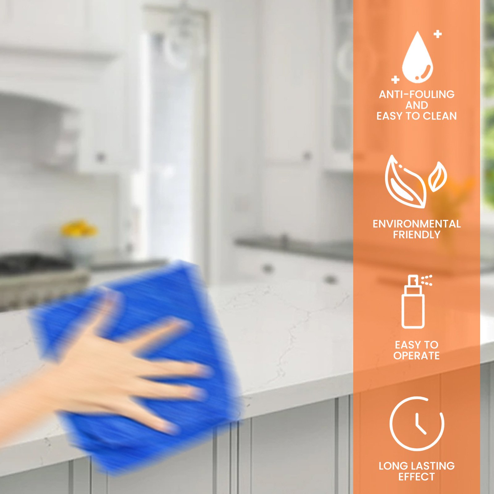 Jue-Fish Multifunctional Bubble Foam Household Oil Stain Removing Cleaning Detergent Kitchen Cleaner Spray
