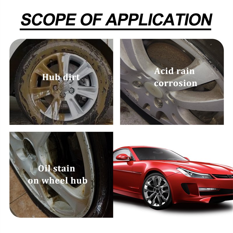 RAYHONG 120ml car wheel cleaner hub cleaning renovating liquid anti corrosion oil stain removing spray bb bronze bomber