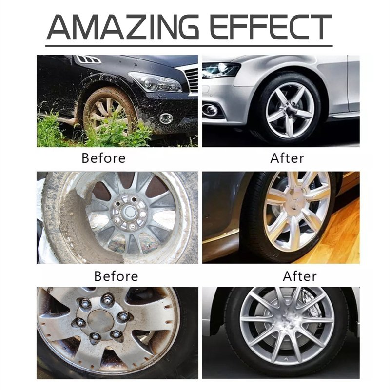 RAYHONG 120ml car wheel cleaner hub cleaning renovating liquid anti corrosion oil stain removing spray bb bronze bomber