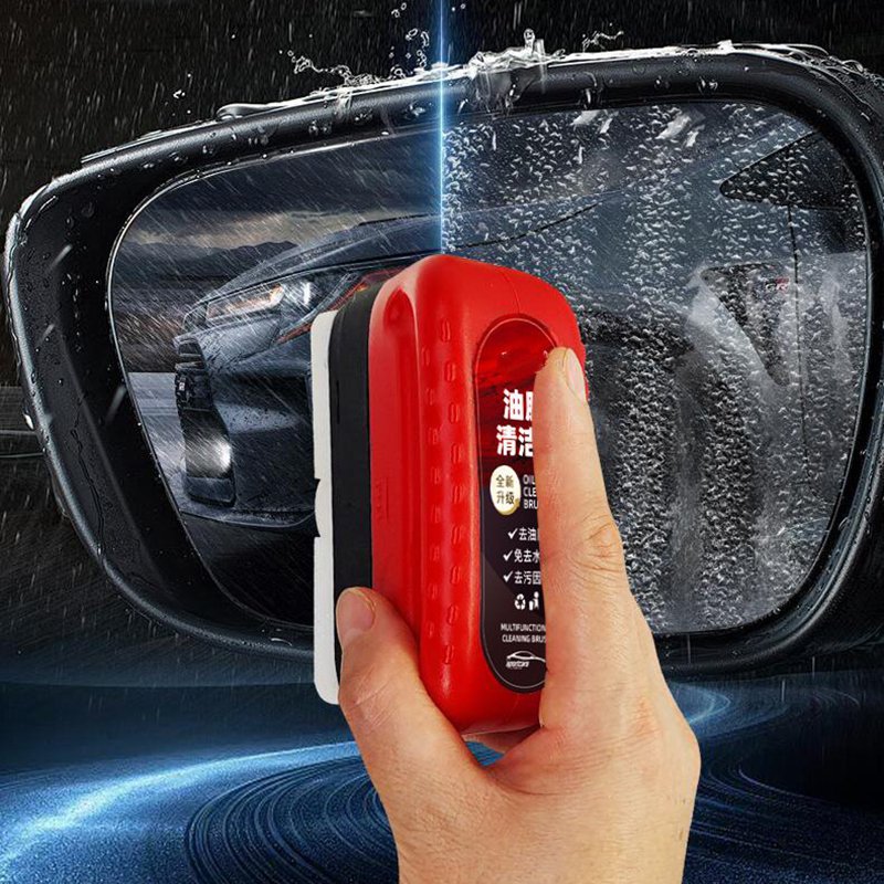 Oil film cleaning brush for front windshield special vehicles to remove oil film, glass water, powerful oil film remover
