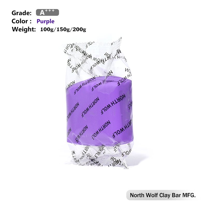Wholesale Soft Car Clean Clay Bar 100g Purple Color Auto Car Detailing Clay Bar