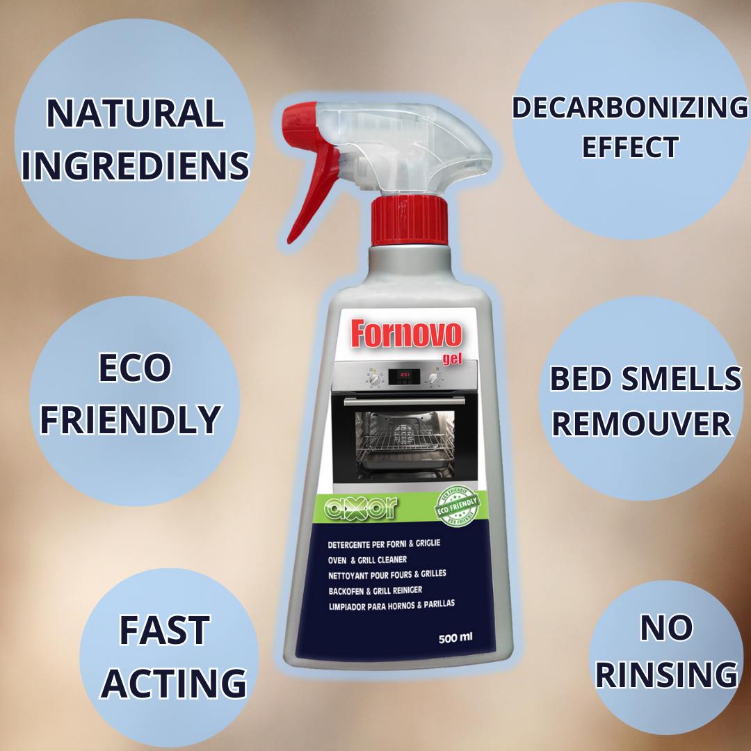 Innovative Degreaser FORNOVO Decarbonizer For Ovens, Baking Trays, Grills And Barbecues 500 ml made In Italy
