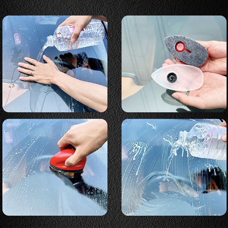 Wholesale Automotive Oil Film Cleaning Car Glass Coating Agent And Oil Remover Stain Removal Windshield Cleaning Brush