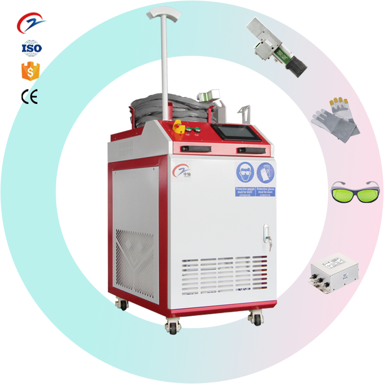 High Quality Handheld Laser Cleaning Machine 1.5kw 2kw Laser Cleaner for Removing Rust Oil Stain