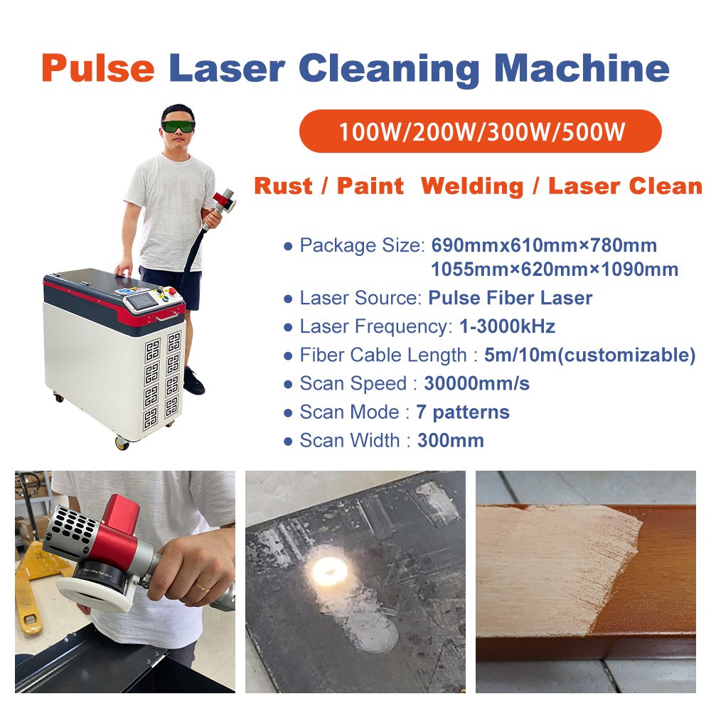 paint and rust scraping laser machine