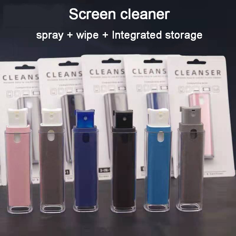 Popular mobile screen cleaner, computer screen cleaning kit, portable spray screen cleaning cloth