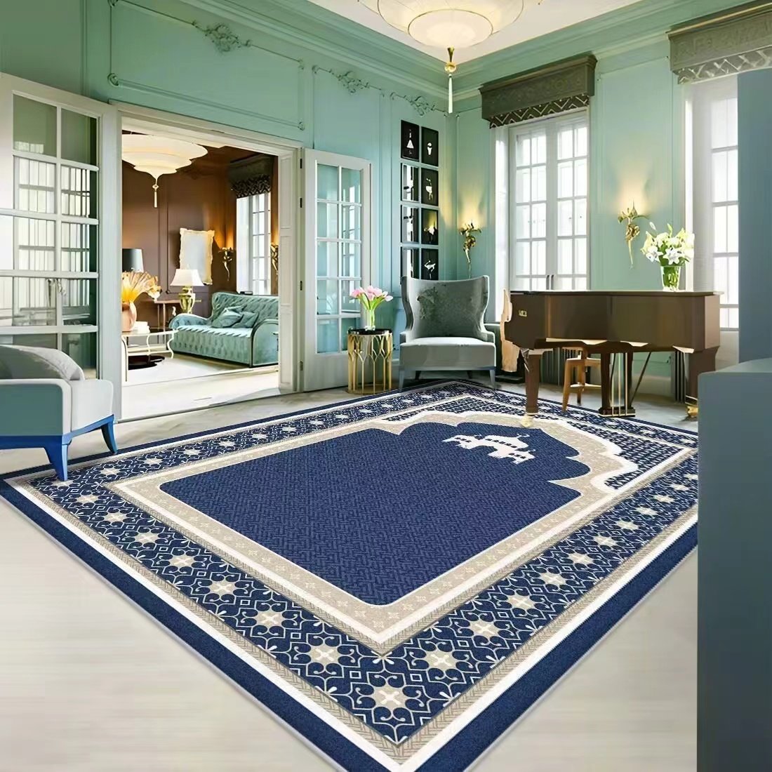 popular hot sale Shaggy Carpet Warm Plush Floor Fluffy Kids used Faux Fur Area Rug Mats for Living Room
