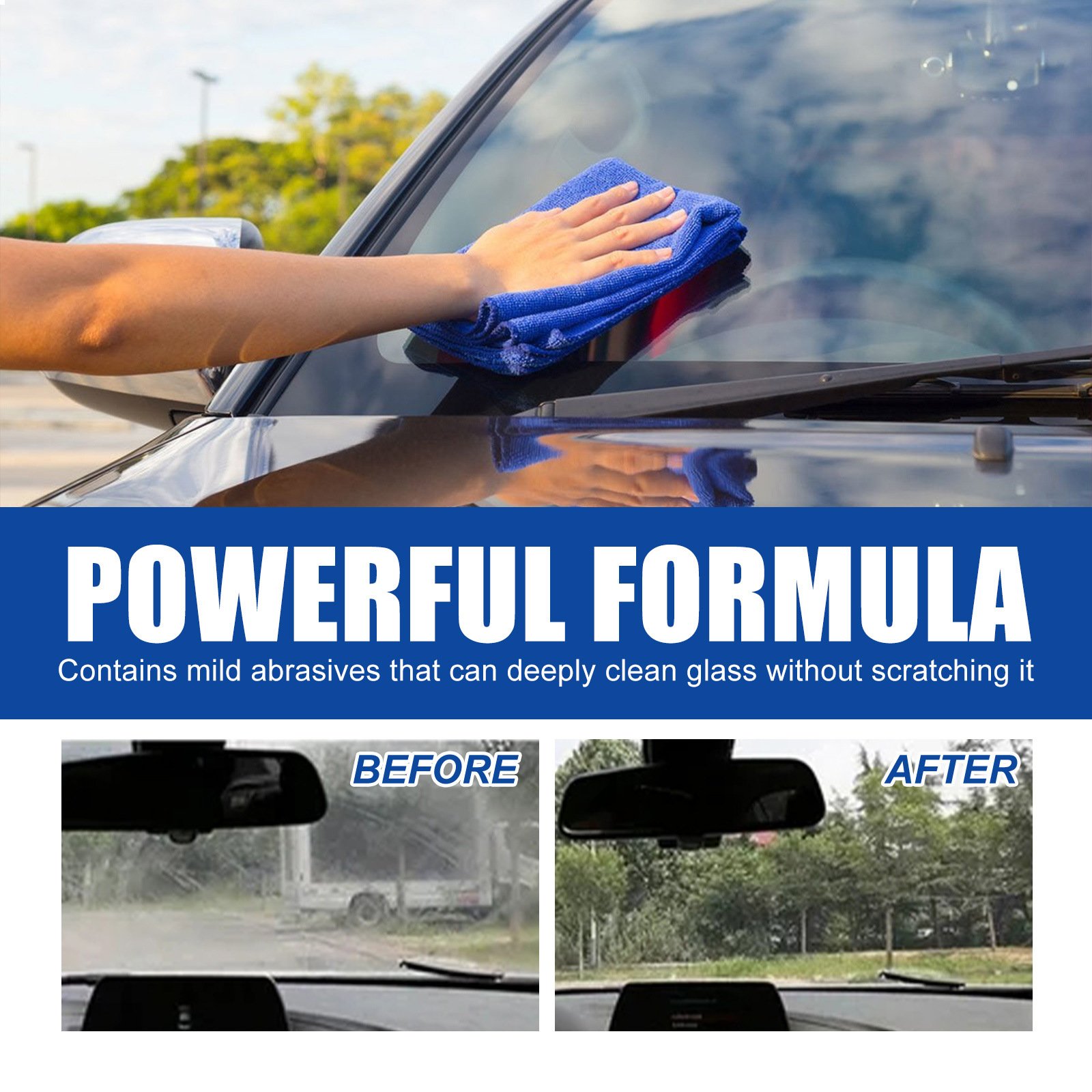 150ml Oil film cleaning paste / car window windshield stain and oil film cleaning agent cream