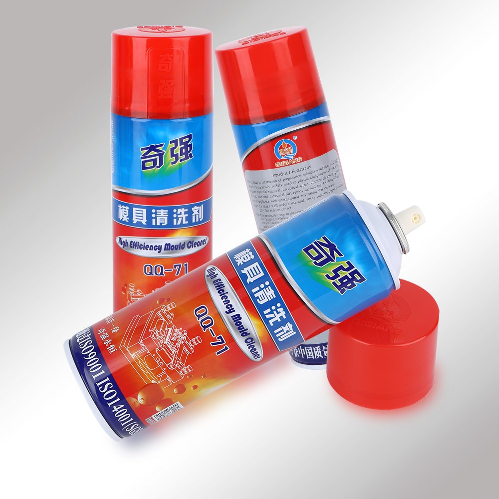 QIQIANG QQ-71 500ml industry mold cleaner spray for Cleaning oil stains on metal mold equipment