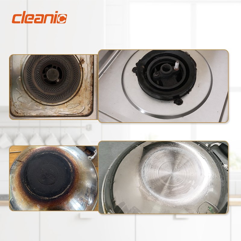 Restaurant kitchen cleaning agent heavy duty oil stain kitchen degreaser grease remover cleaner for cooktop oven stove