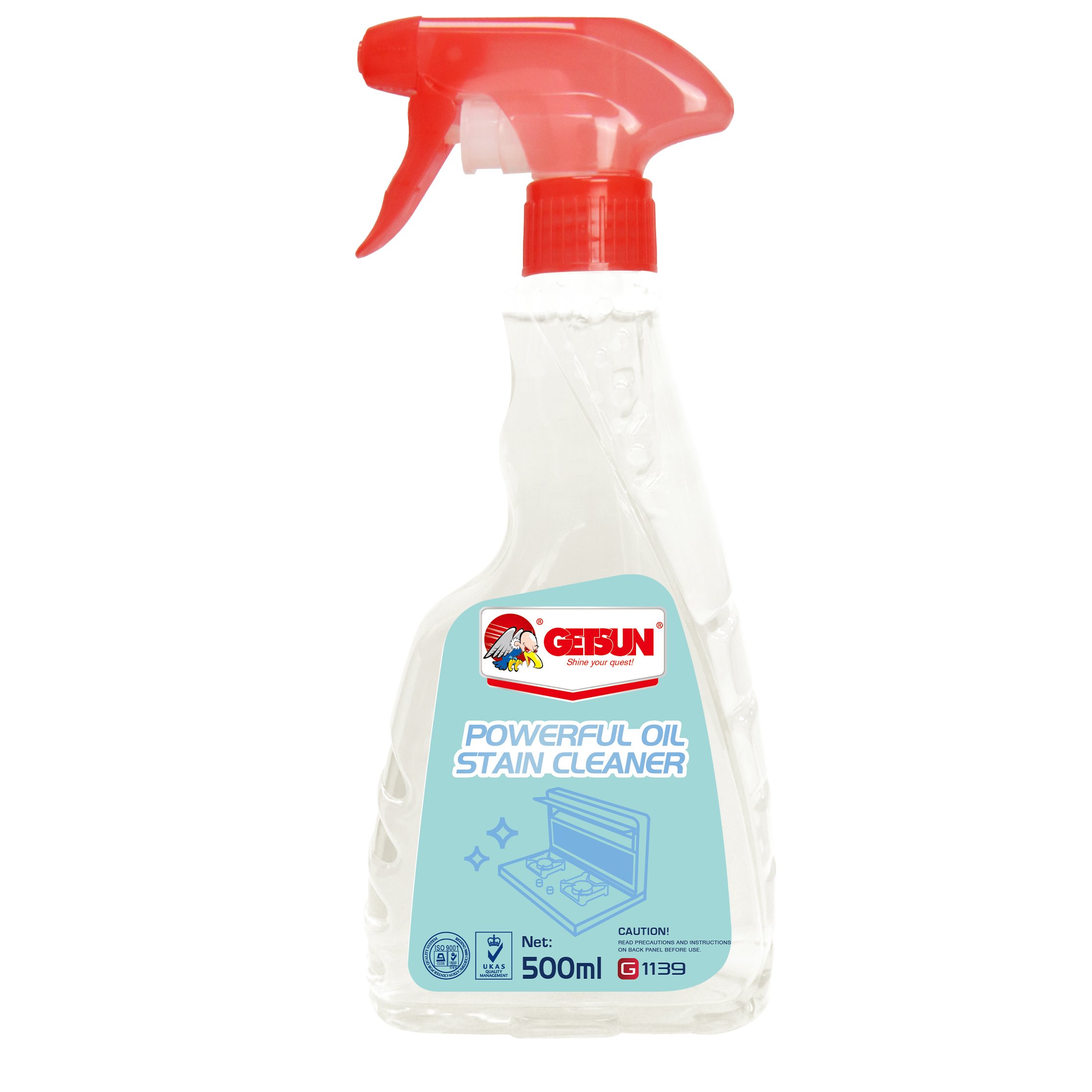 Getsun Power Oil Stain Cleaner 500ml your best choice in your kitchen use high effect and quick clean