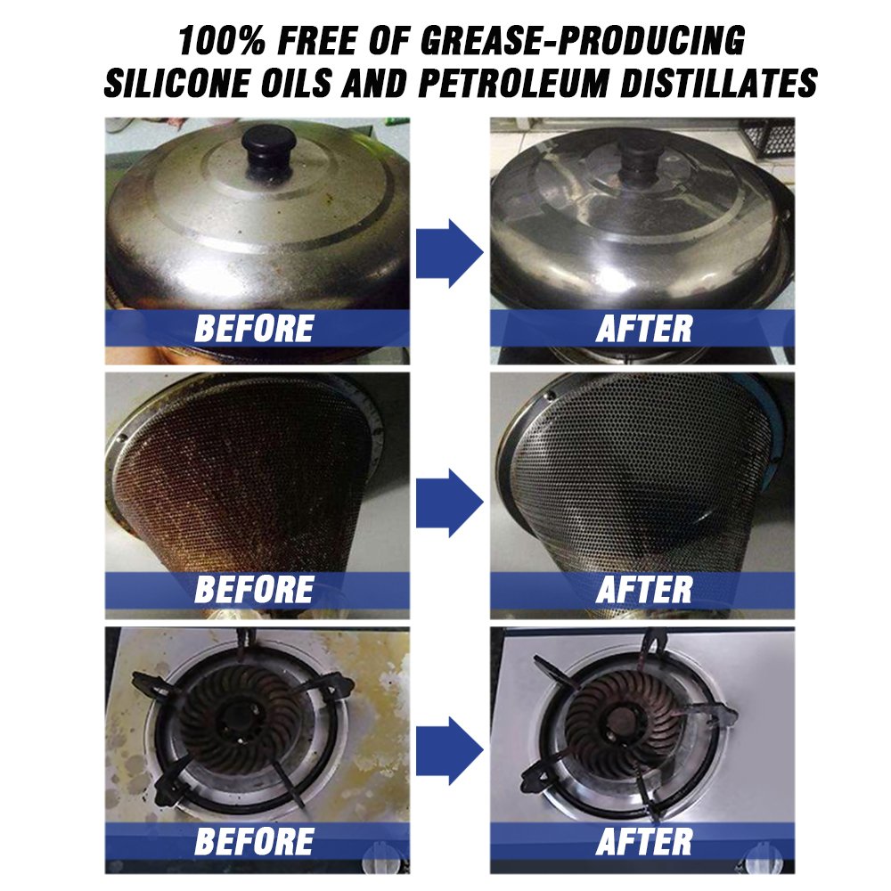 Powerful Heavy Oil Stain Cleaner Multipurpose Kitchen Grills Ovens Dirt Oil Cleaning Bubble Spray Stain Remover Foam