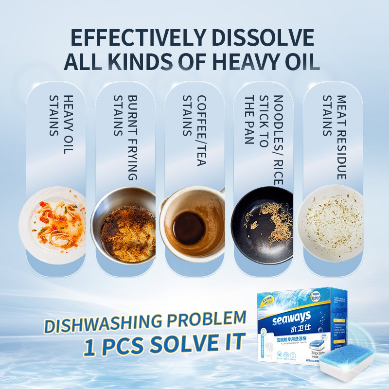 environmentally friendly cleaning products Sustainable Renewable natural tablets automatic all-in-one dishwasher tablet small