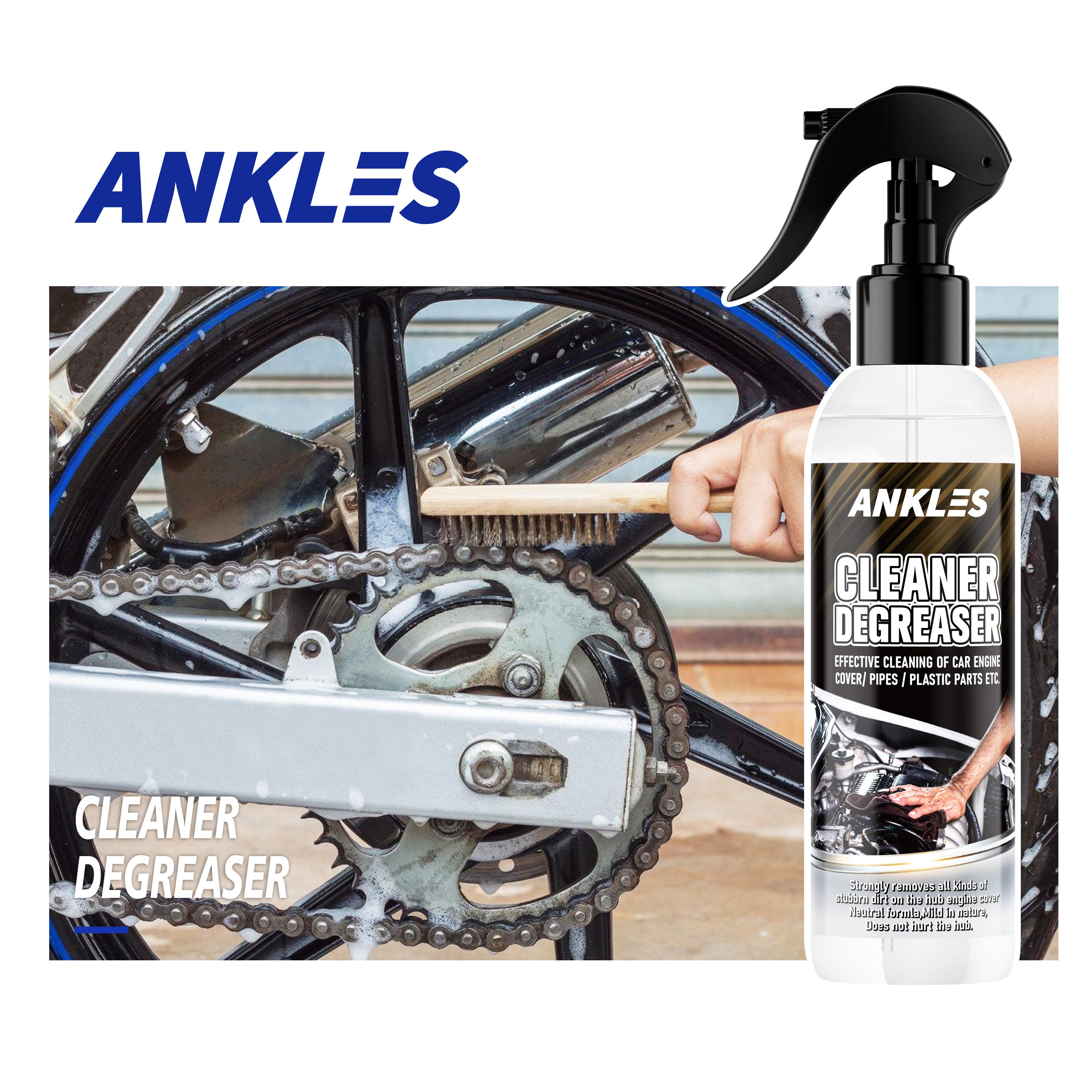 ANKLES 450ml Oil stain car wash automotive parts & accessories bike cleaning industrial cleaner spray degreaser cleaner