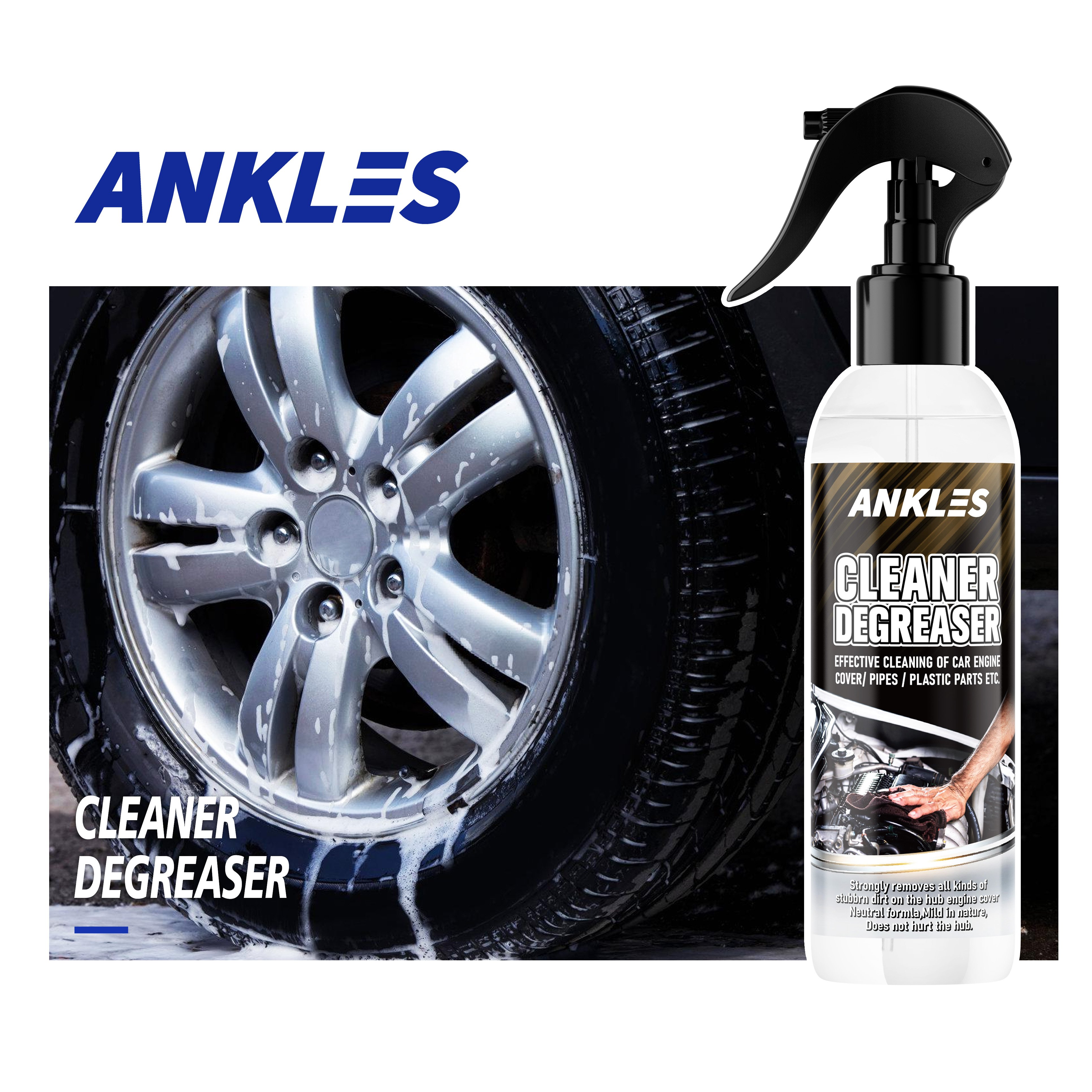 ANKLES 450ml Oil stain car wash automotive parts & accessories bike cleaning industrial cleaner spray degreaser cleaner