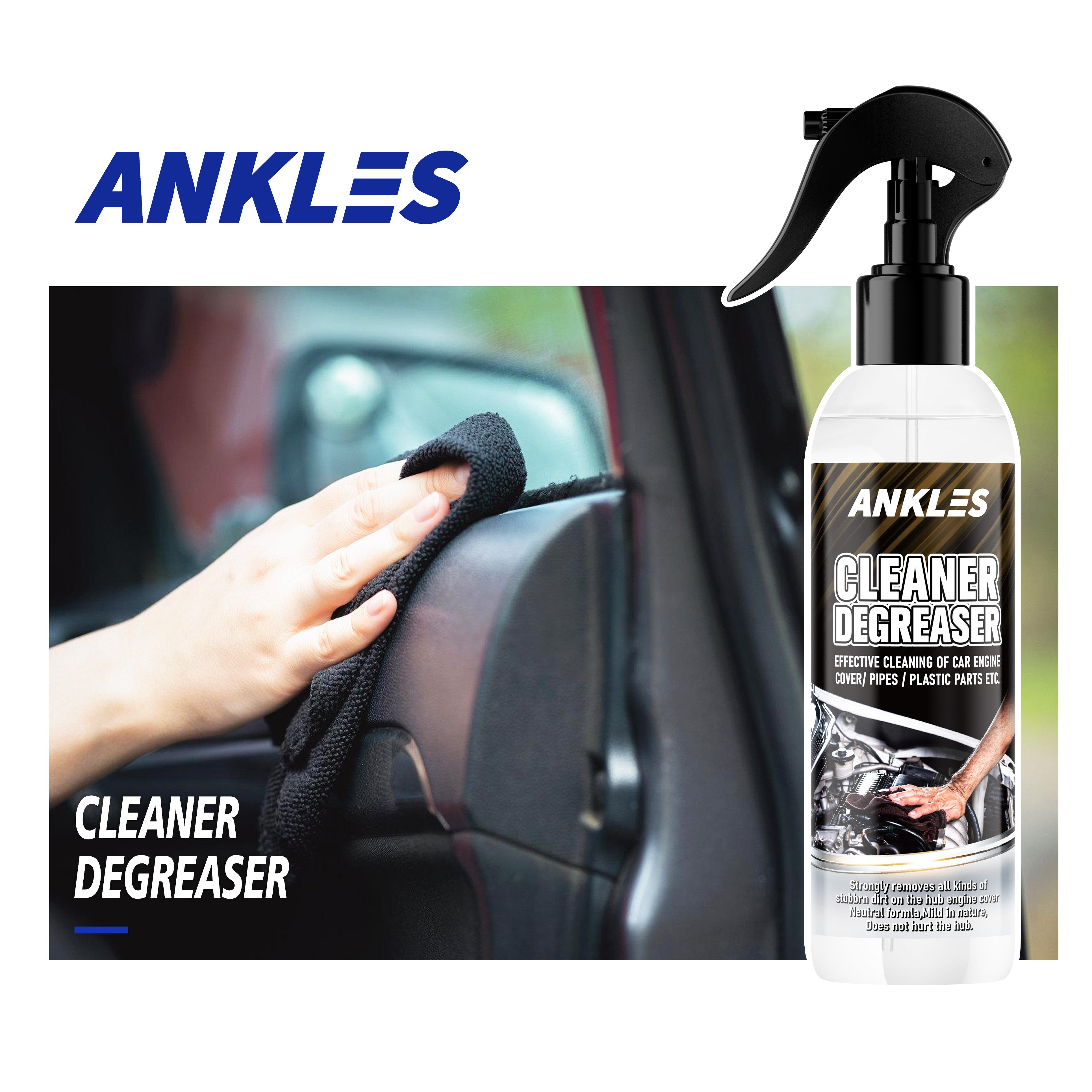 ANKLES 450ml Oil stain car wash automotive parts & accessories bike cleaning industrial cleaner spray degreaser cleaner