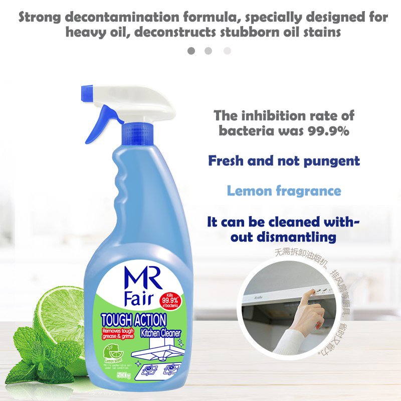 500g Magic brand Kitchen Cleaning Detergent Liquid oil stain remove Degreaser Cleaner Spray Mr.Fair Strong cleaning power