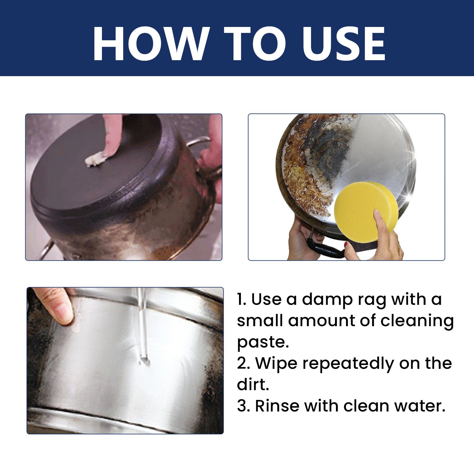 New kitchen cleaning products Cooking smoke cleaner Stainless steel cleaning paste to remove oil and decontamination