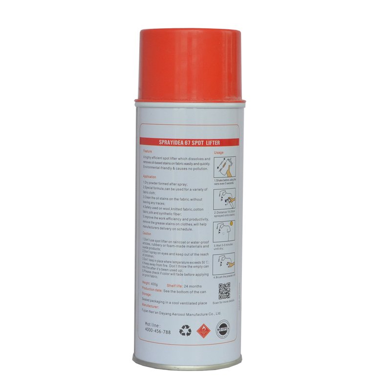 Sprayidea Eco-Friendly l Cloth Spot Lifter High Quality Disposable Liquid Detergent for Stain Remover clothes clean liquid