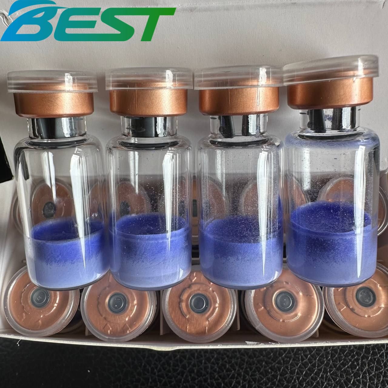 In stock Cosmetic grade anti-aging copper peptide powder CAS 49557-75-7 GHK-CU
