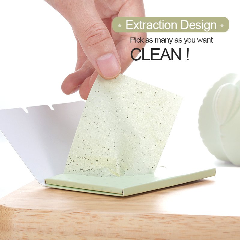 Personal Facial Tissue Skin Cleaning Oil Absorbing Sheets Blotting Paper Absorbent Remove Facial Oil Stains Paper Lipstick Day