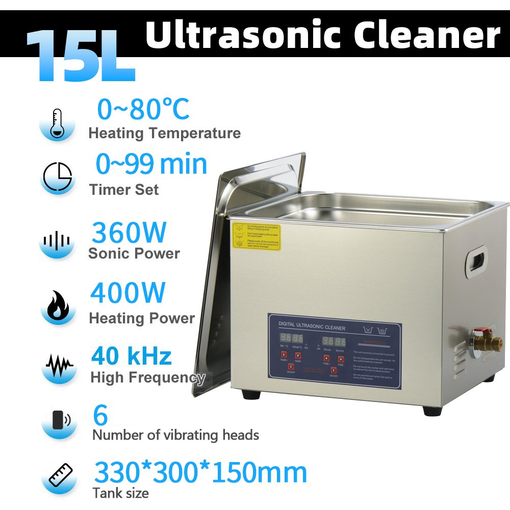 2-30L Ultrasonic Cleaner with Digital Timer Heater Stainless Steel Ultrasound Washing Machine 110V Ultra Sonic Home Appliances
