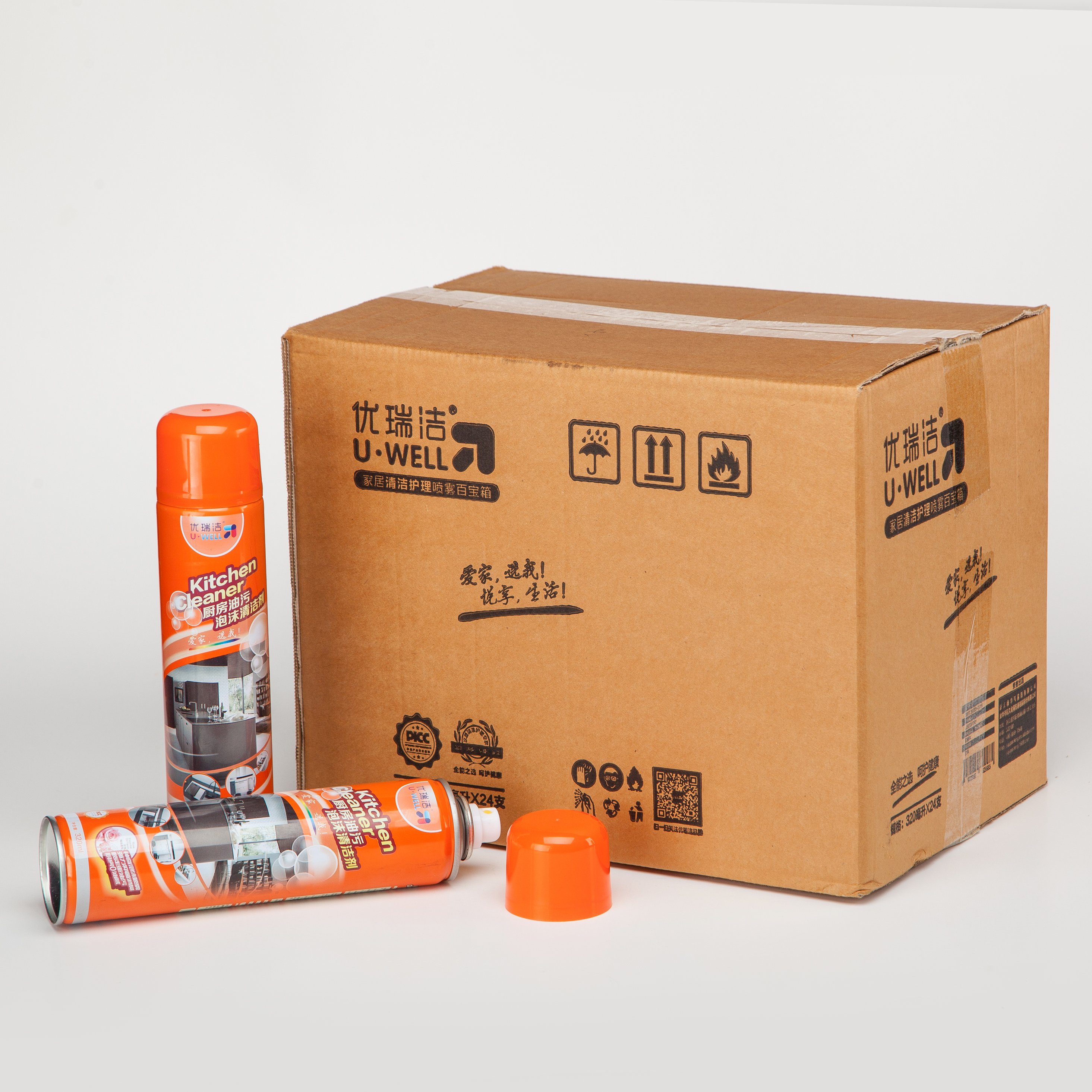 U.WELL Good quality foam cleaning aerosol can spray household cleaning kitchen foam cleaner spray