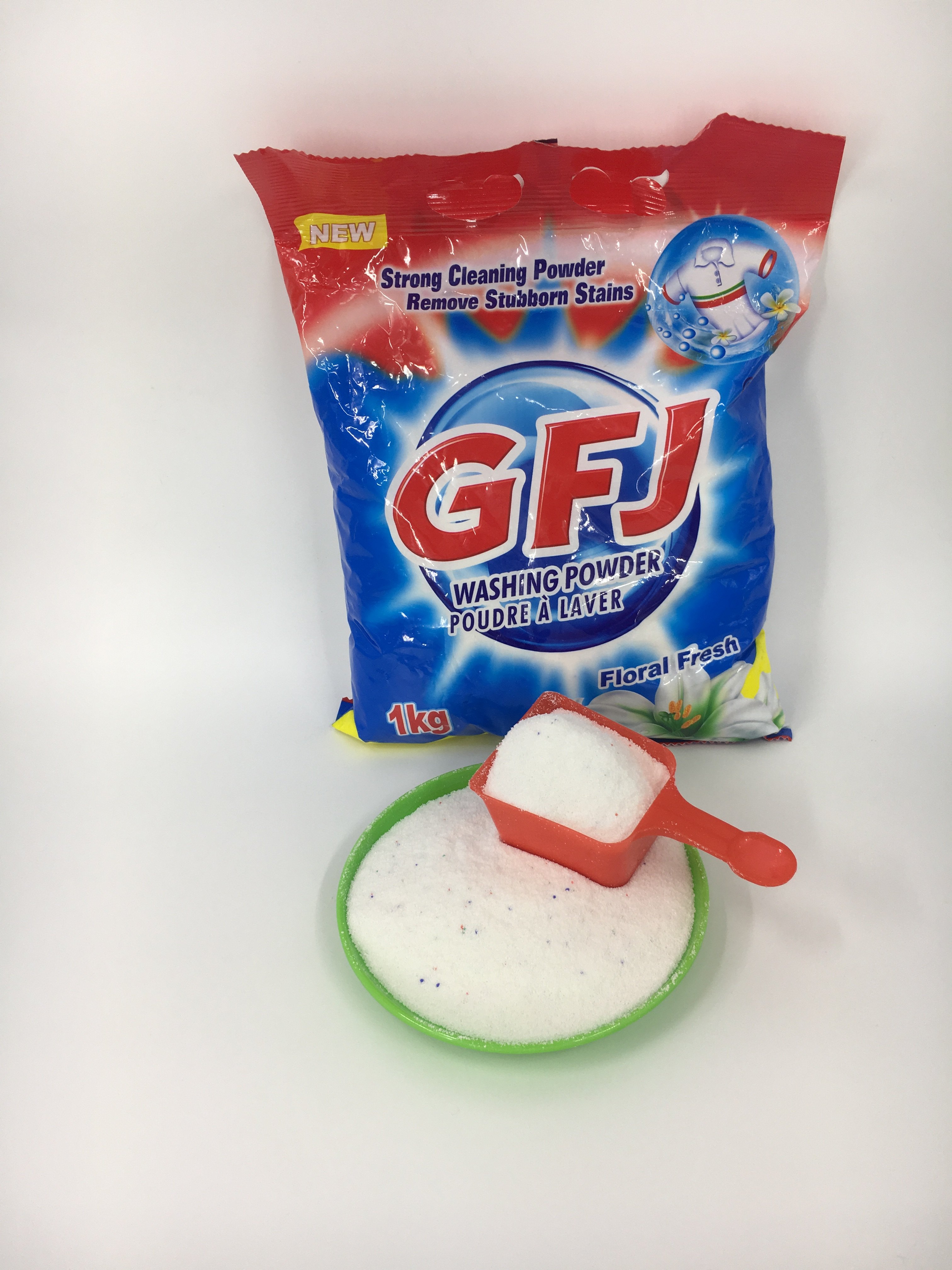 GFJ wholesale detergent strong cleaning washing powder washing powder remove stubborn flood stains oil stain removing detergent