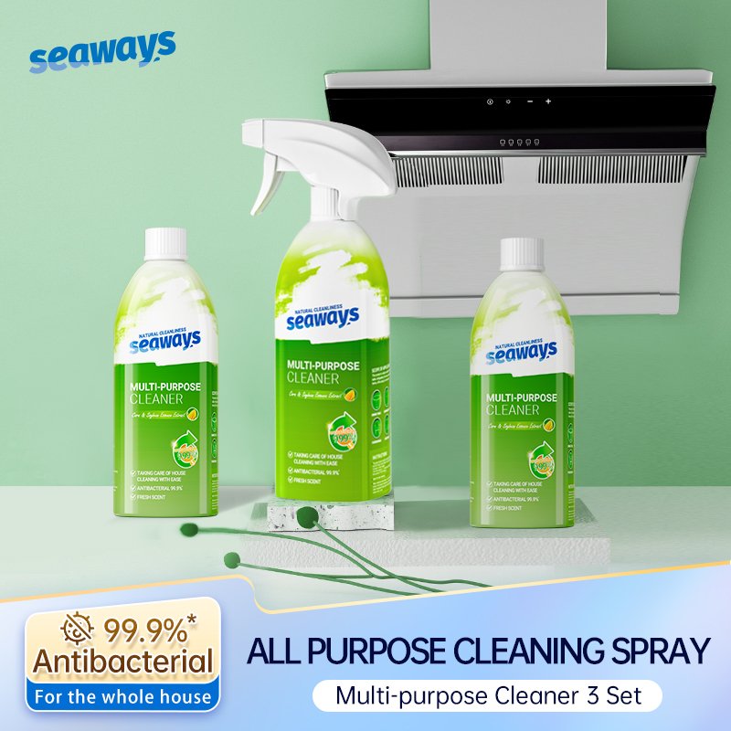 Retail Wholesale Natural All Purpose Anti Bacterial Surface Cleaning Spray Liquid 500g Multifunctional Cleaner
