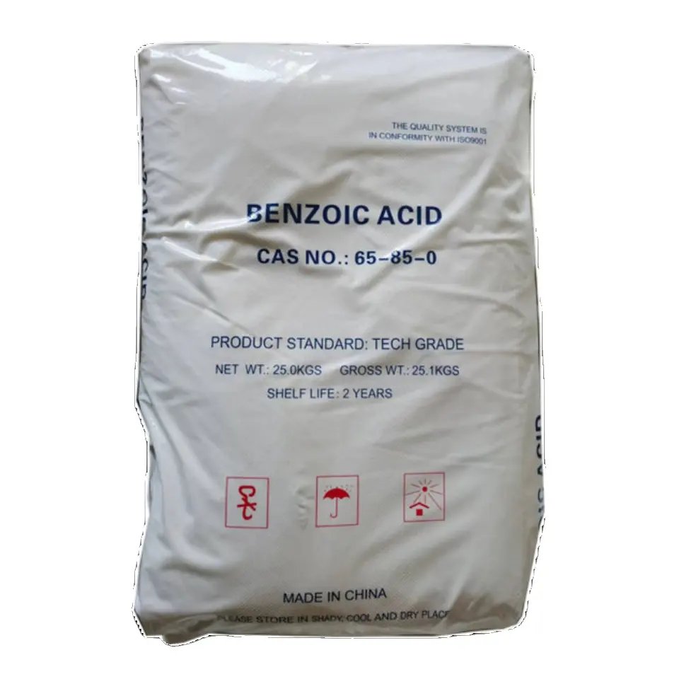 Manufacture 99% Benzoic acid CAS 65-85-0 Benzoic Acid Powder for sale