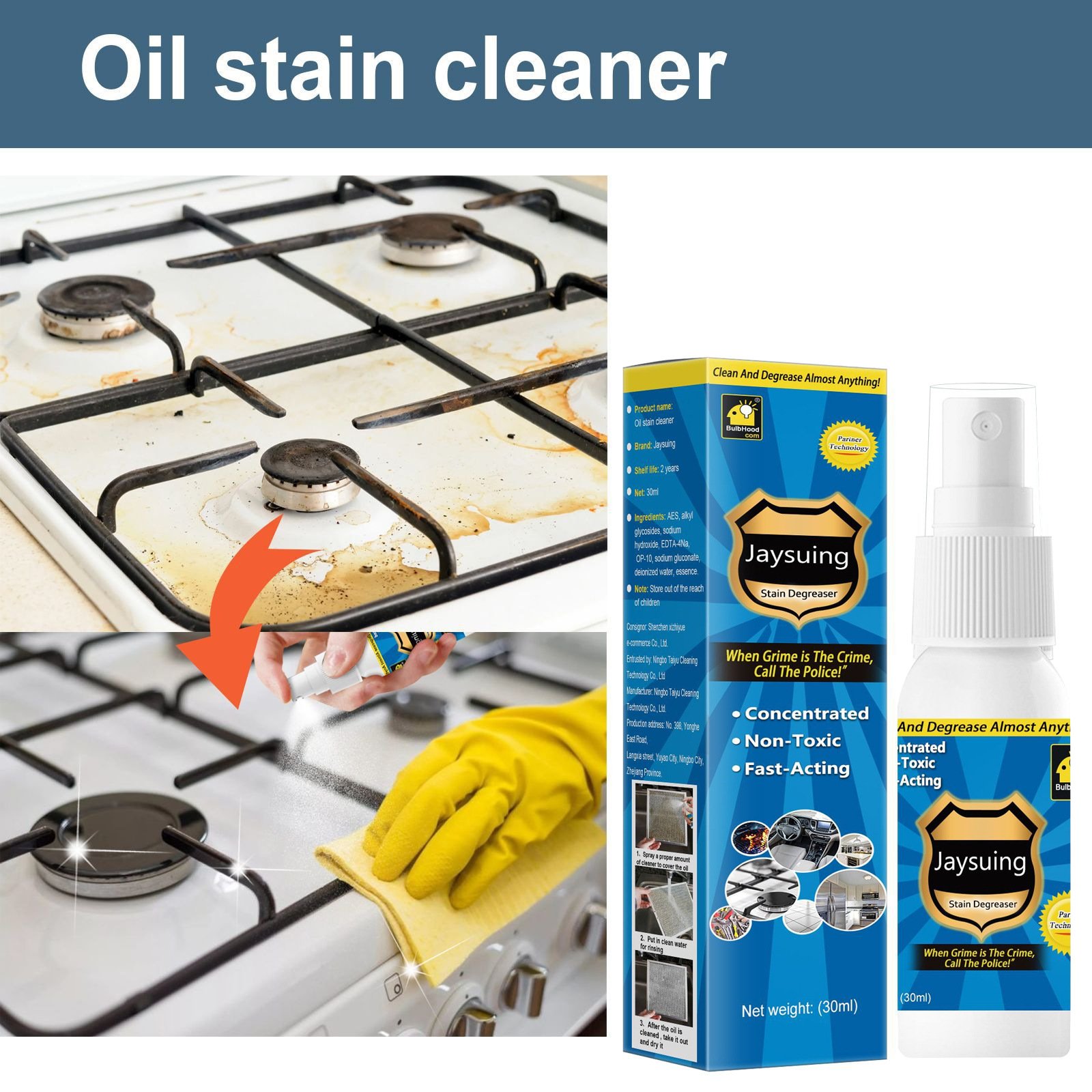 Powerful Heavy Oil Foam Cleaner Stain Remover Multipurpose Kitchen Grills Ovens Dirt Oil Cleaning Bubble Spray Foam Washing Tool