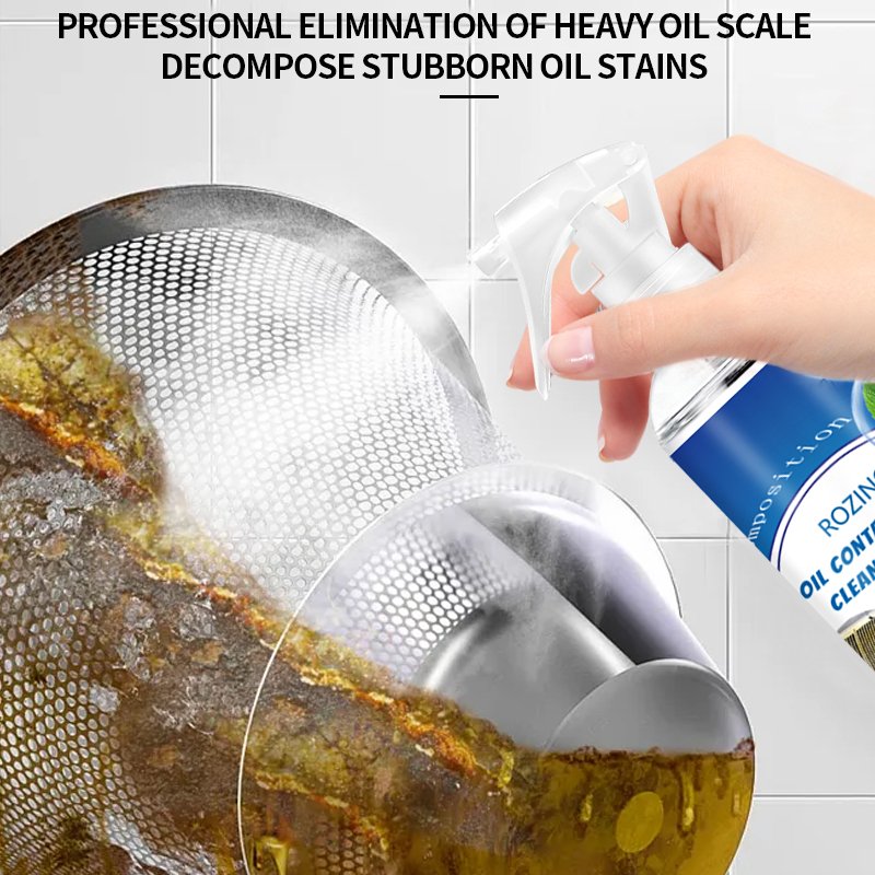 Oil Stain Cleaning Spray for Kitchen Heavy Oil Cleaner, Range Hood Cooktop Powerful Cleaning Stain Cleaner