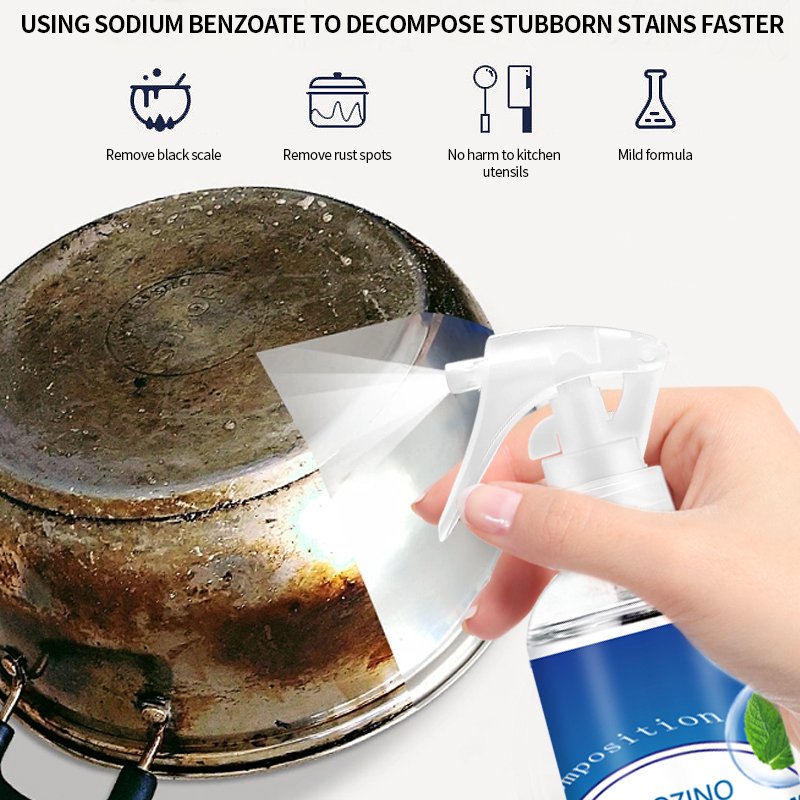 Oil Stain Cleaning Spray for Kitchen Heavy Oil Cleaner, Range Hood Cooktop Powerful Cleaning Stain Cleaner