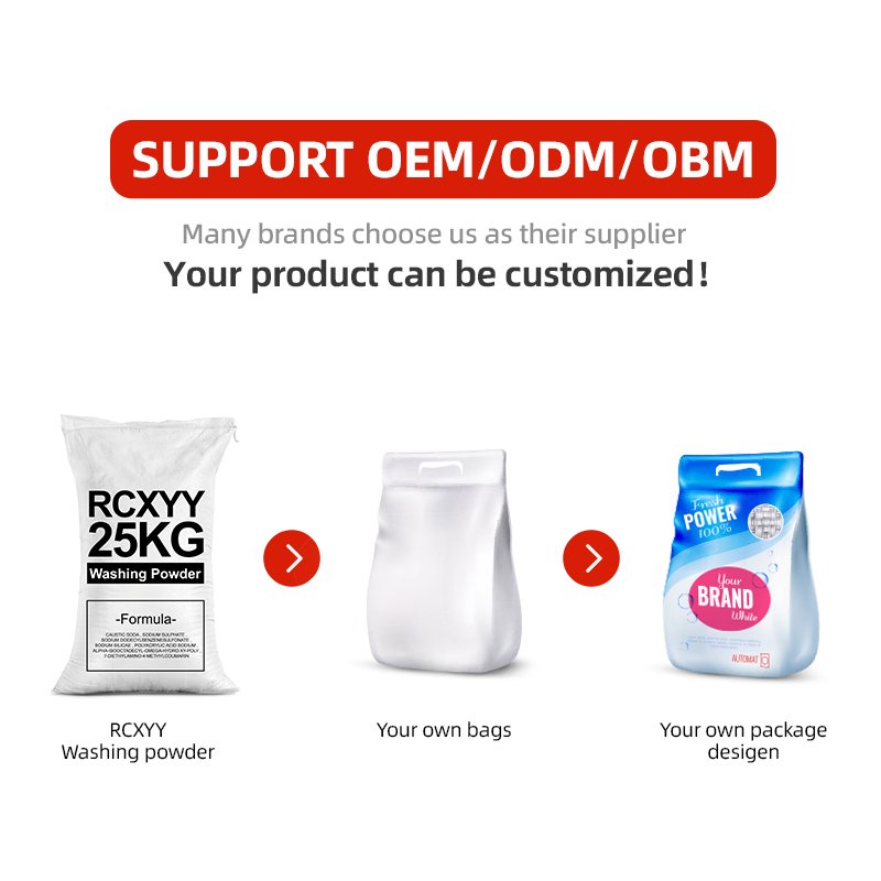 25Kg hot sale affordable deeply clean quickly remove oil stains lasting lemon fragrance washing machines detergent powder