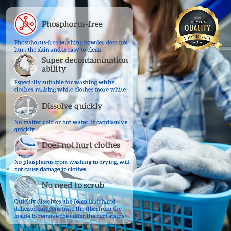 25Kg hot sale affordable deeply clean quickly remove oil stains lasting lemon fragrance washing machines detergent powder