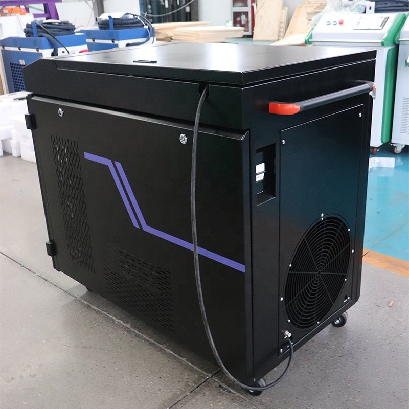 Oil Stain Laser Cleaning Machine 100W 200W 300W 500W Pulse Fiber Laser Cleaning Machine Rust Remover Portable Laser Cleaner
