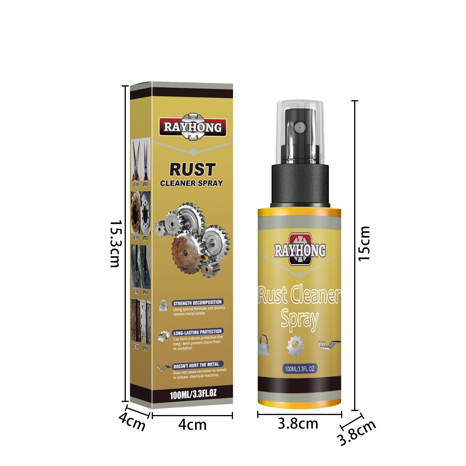 Kitchen Bubble Cleaner Multi-Purpose Foam Pot Pan Rust Remover Stove Stain Cleaning Spray Home Degreaser Dilute Dirt New