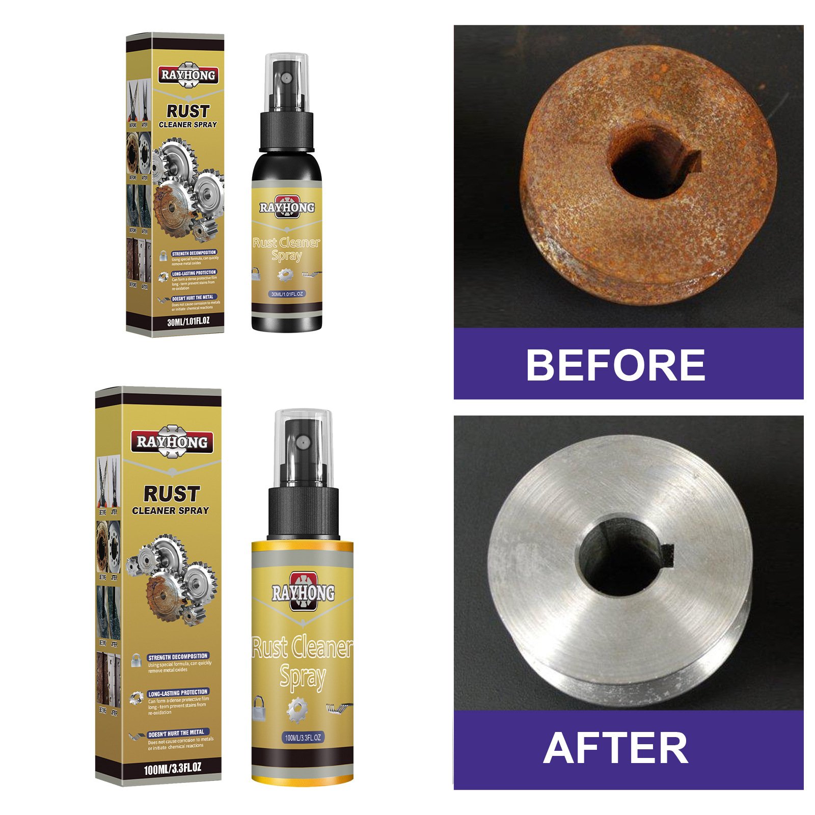 Kitchen Bubble Cleaner Multi-Purpose Foam Pot Pan Rust Remover Stove Stain Cleaning Spray Home Degreaser Dilute Dirt New