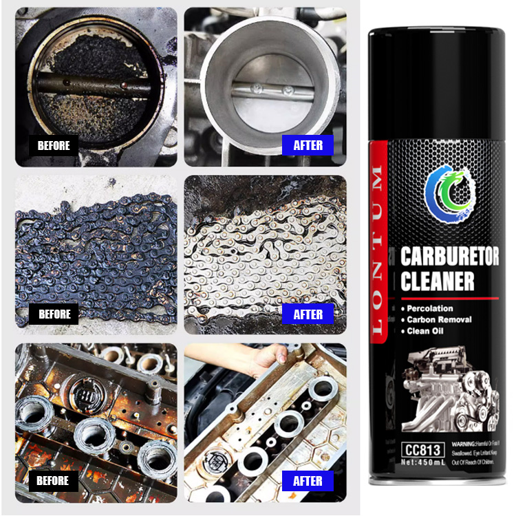 Manufacturers Oem 450Ml Powerful Cleaning Engine Oil Cleaner Spray Carburetor Cleaner Car Care Products Carburetor Cleaner