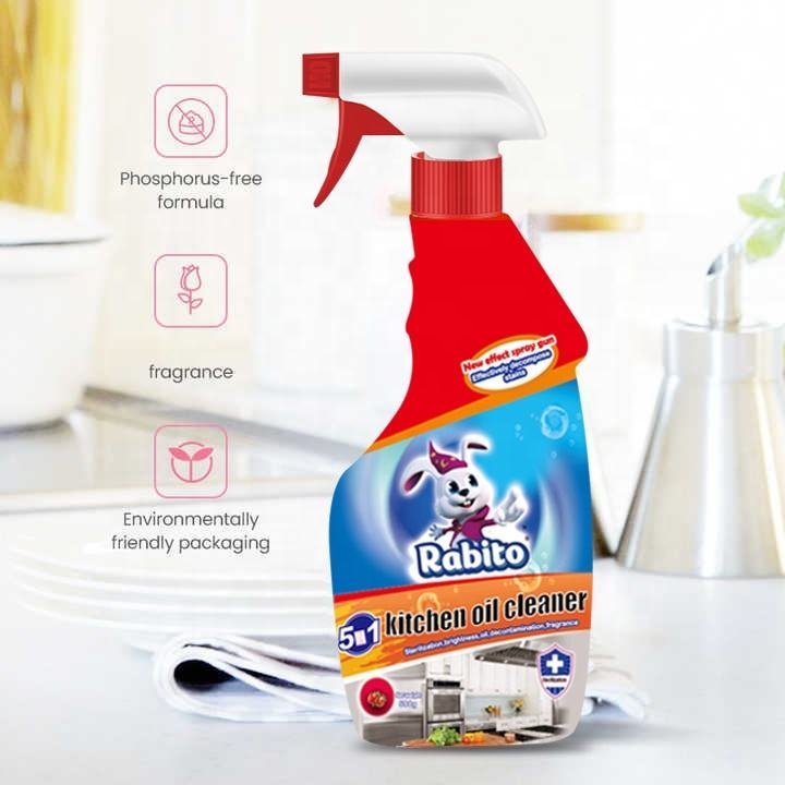 Household Extractor Hood Oil Stain Kitchen Cleaner Foam Spray
