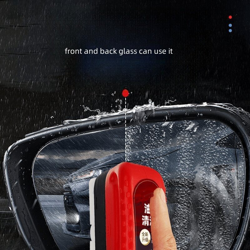 Cleaning Brush Auto Glass Oil Film Remover Powerful Front inside Windshield Oil Film Stain Removal Glass Oil Film W24-587