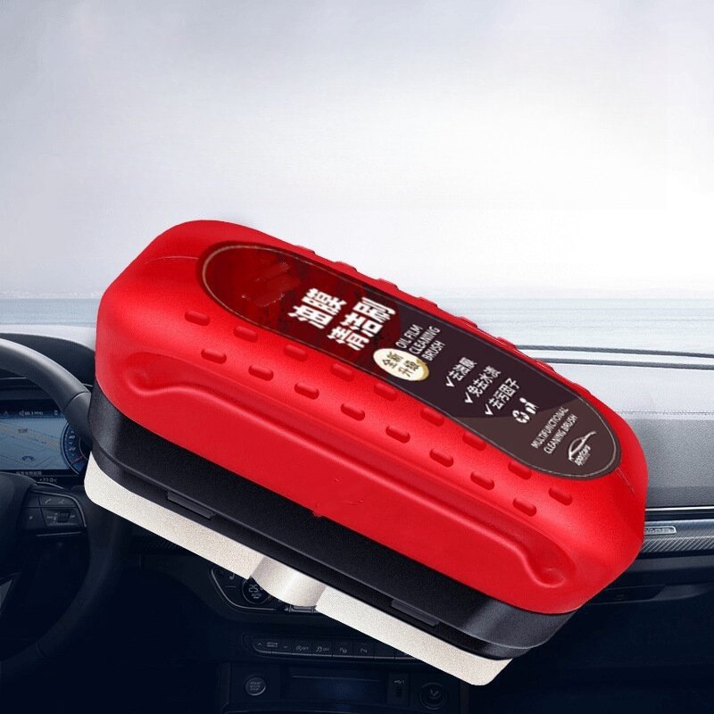 Cleaning Brush Auto Glass Oil Film Remover Powerful Front inside Windshield Oil Film Stain Removal Glass Oil Film W24-587