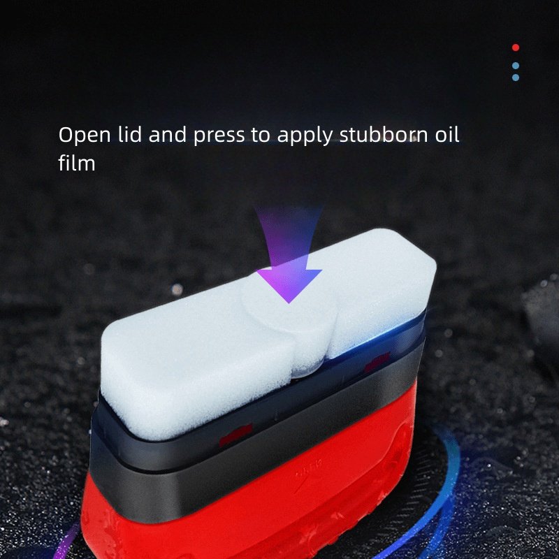 Cleaning Brush Auto Glass Oil Film Remover Powerful Front inside Windshield Oil Film Stain Removal Glass Oil Film W24-587