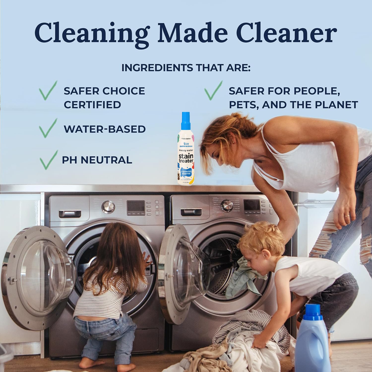 Messy Eater Stain Treater Spray Stain Remover Newborn Baby Essentials No Dry Cleaning Food Grease Coffee Off Laundry Underwear