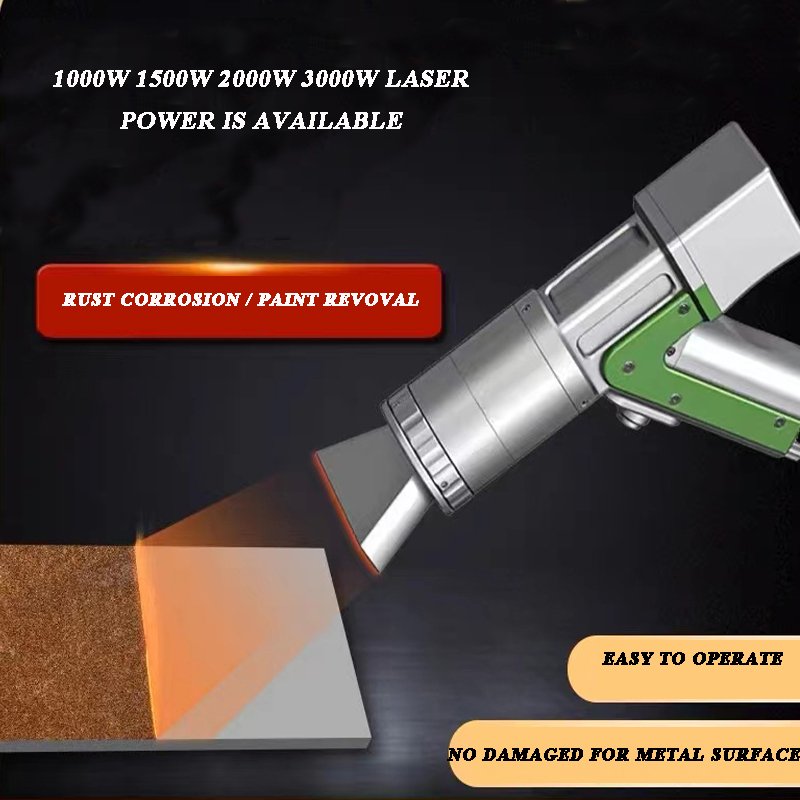 1000W 2000W 3000W Pulse Fiber Handheld Laser Cleaning Machine For Paint and Rust Removal