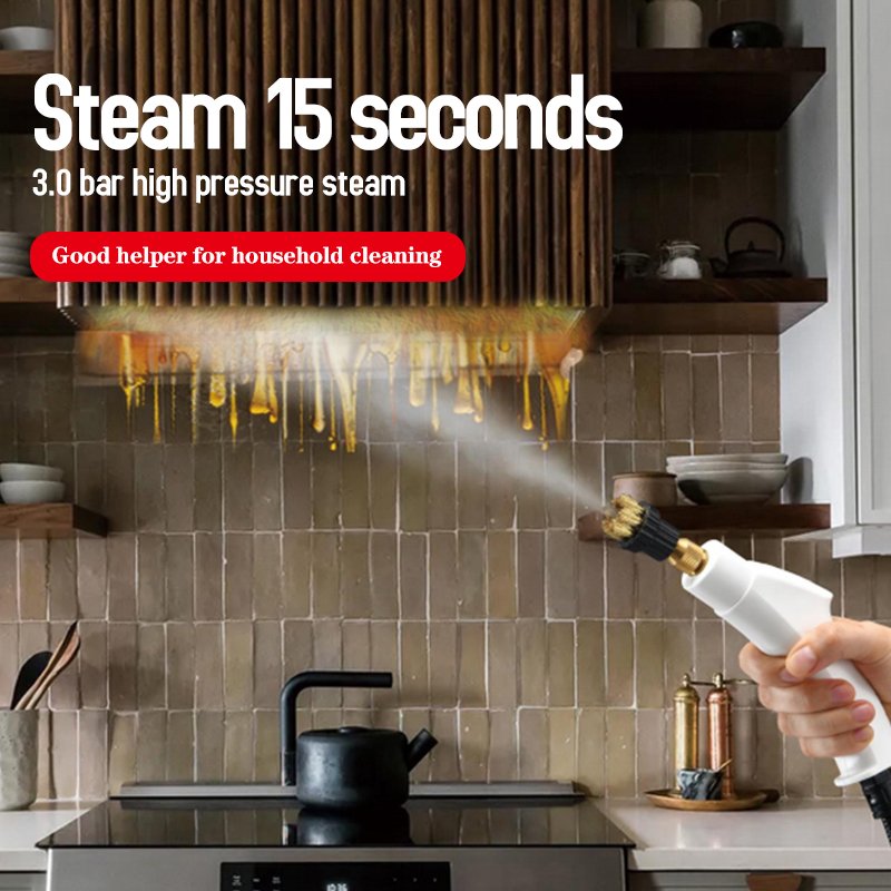 Powerful 110V 220V Car Steam Cleaner for High Temperature Deep Cleaning of Oil Stains on Kitchen Hoods and Home Appliances 3 Bar