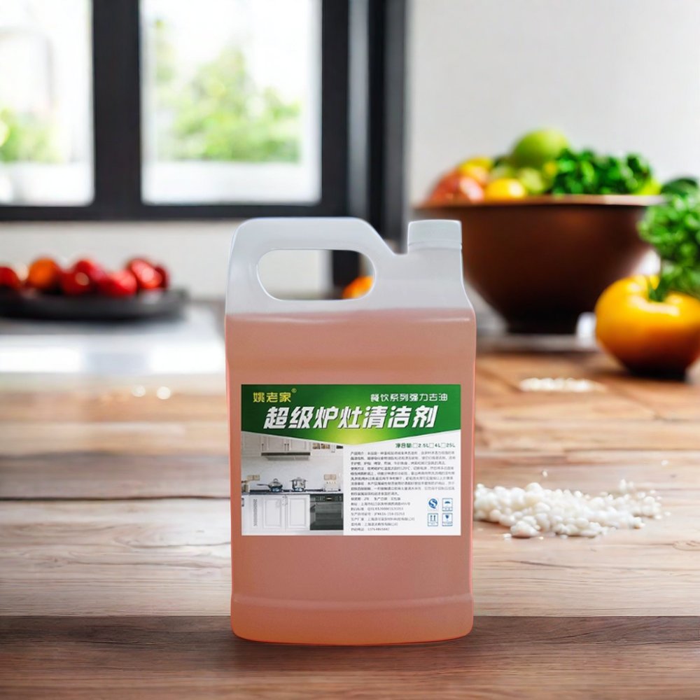 Heavy Oil Stain Cleaner for Commercial Kitchen Stoves Strong Range Hood Removal for Hotels and Restaurants