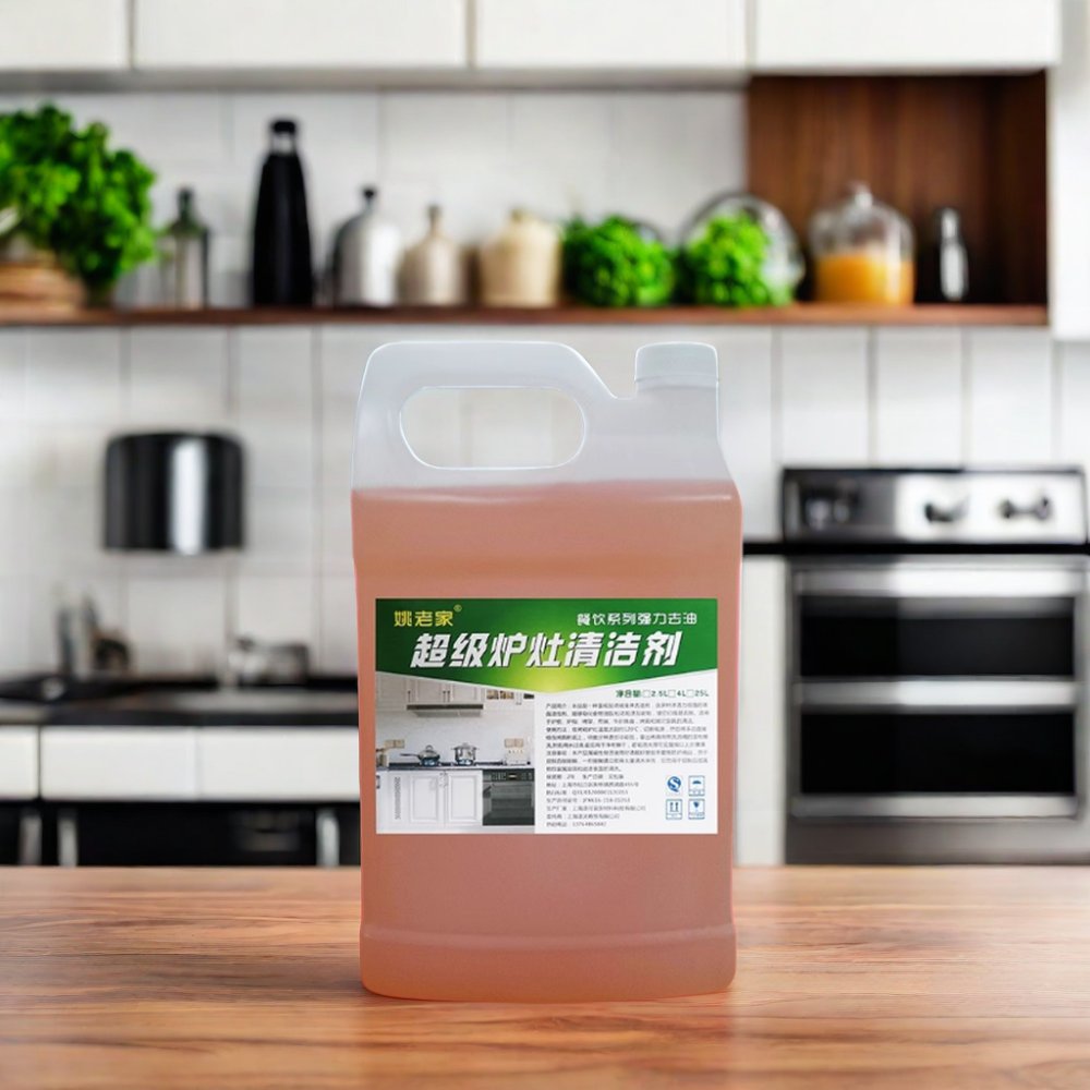 Heavy Oil Stain Cleaner for Commercial Kitchen Stoves Strong Range Hood Removal for Hotels and Restaurants