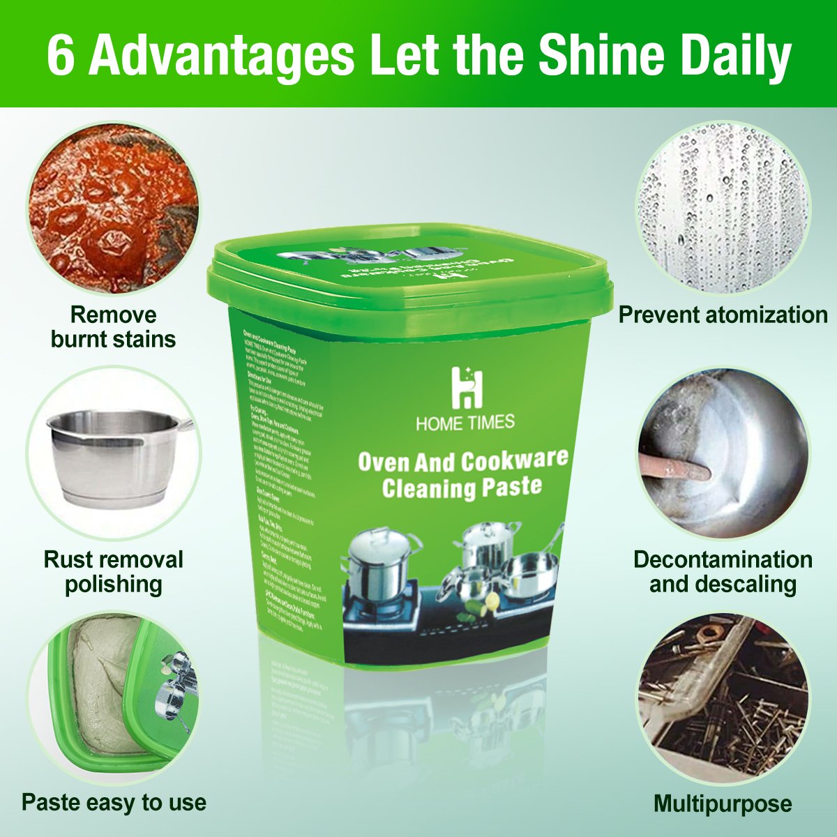 400g Over&Cookware Cleaner Cleaning Oil Stain Spray Liquid Kitchen Cleaner Detergent All purpose Cleaning Powder For Restaurant